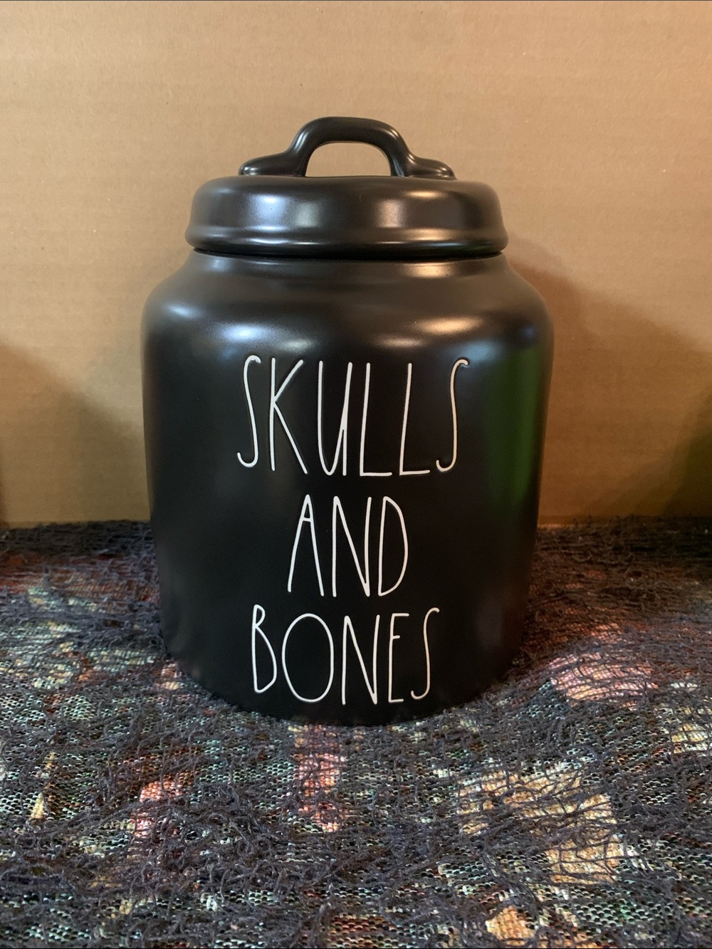 Rae Dunn skull and bones